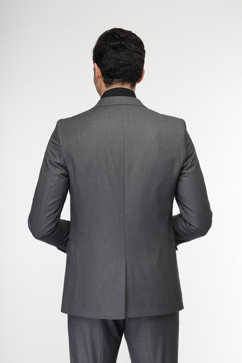 Slim Fit Suit Gray