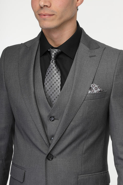Slim Fit Suit Gray