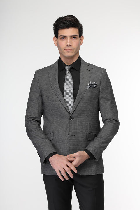Slim Fit Suit Gray