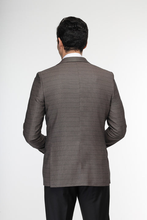 Slim Fit Suit Brown