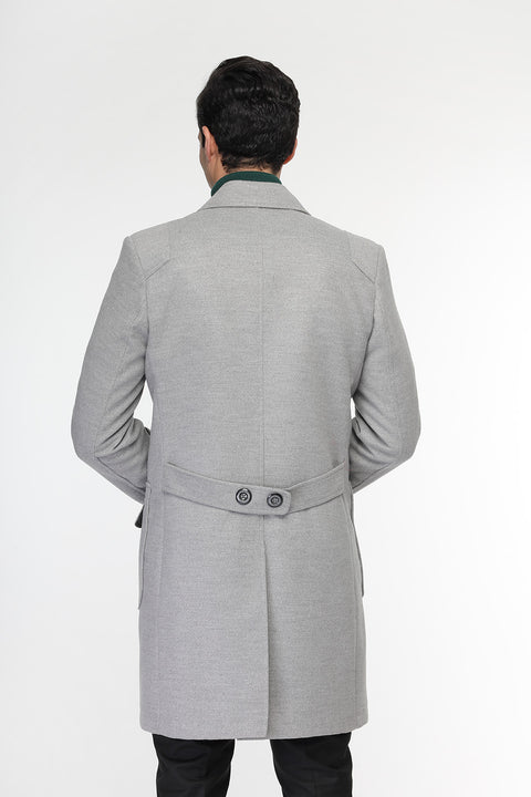 Regular Fit Coat Light Gray