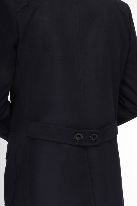 Regular Fit Coat Dark Blue