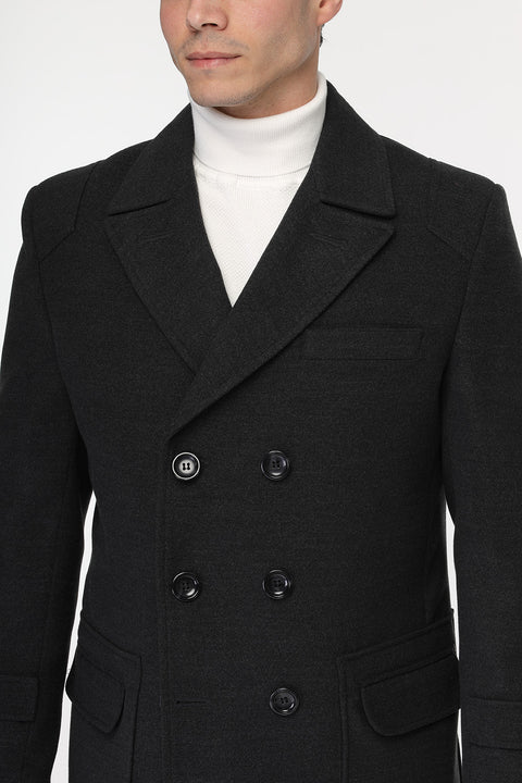 Regular Fit Coat Gray