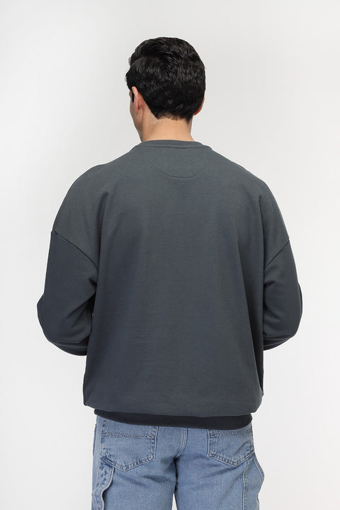 Over Size Sweat Shirt Gray