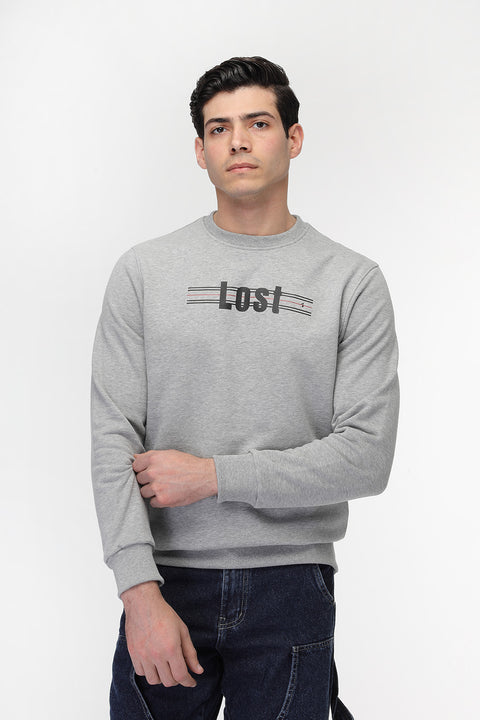 Regular Fit Sweat Shirt Gray