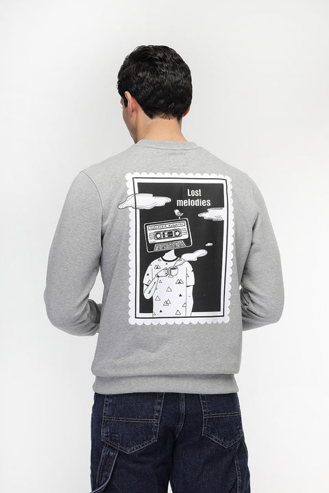 Regular Fit Sweat Shirt Gray