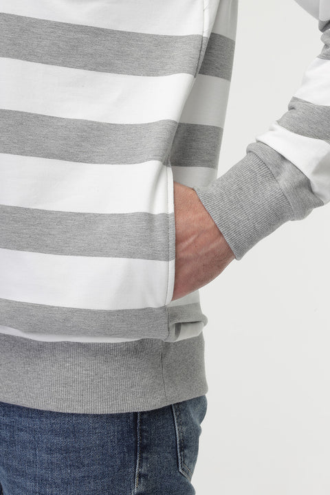 سويت شيرت بقصة عادية رمادي