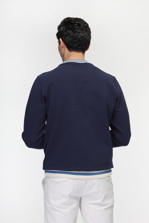 Regular Fit Sweat Shirt Dark Blue
