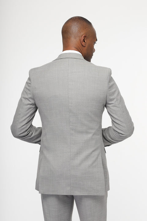 Slim Fit Suit Light Gray