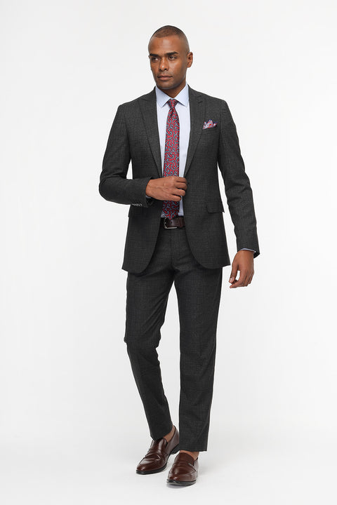 Slim Fit Suit Gray