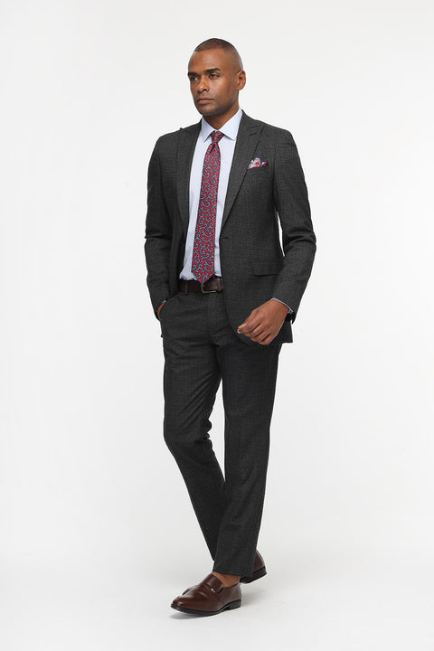 Slim Fit Suit Gray