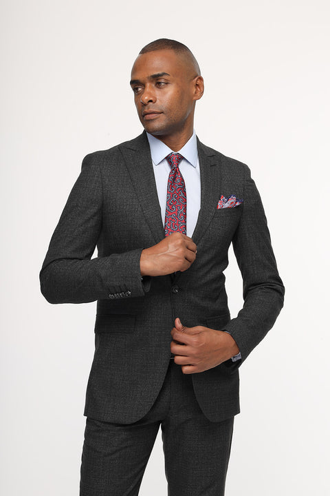 Slim Fit Suit Gray
