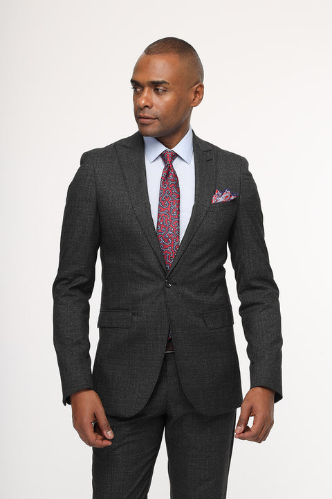 Slim Fit Suit Gray