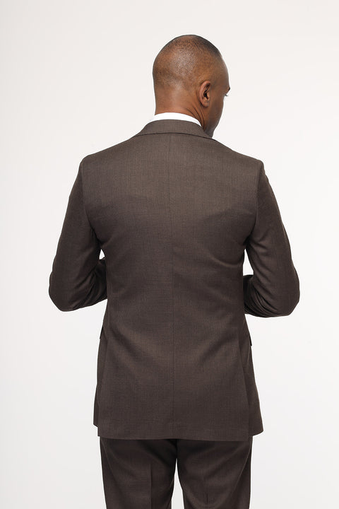 Slim Fit Suit Brown