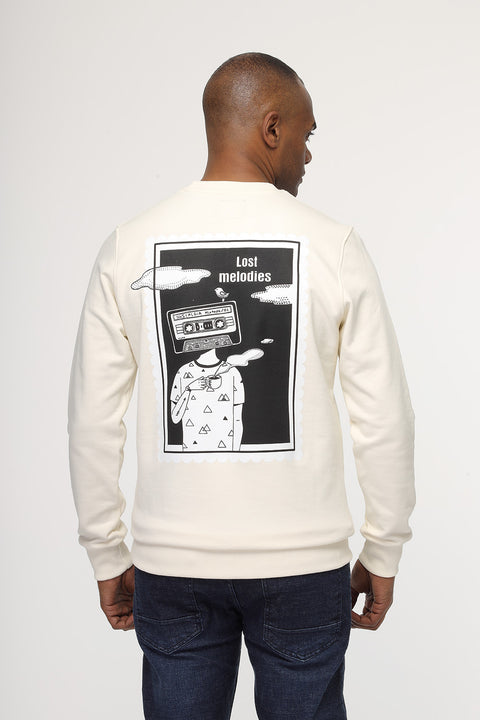 Regular Fit Sweat Shirt Beige