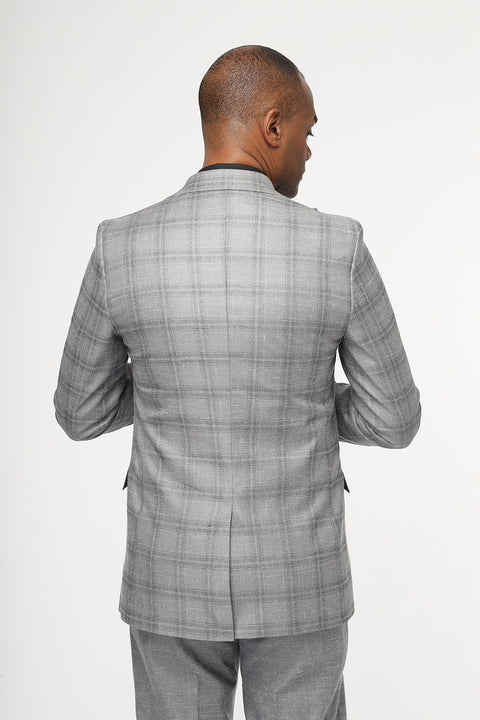 Slim Fit Suit Light Gray