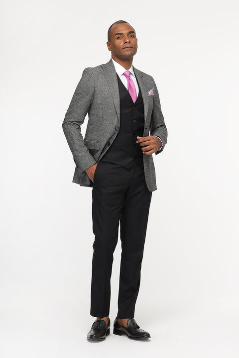 Slim Fit Suit Gray