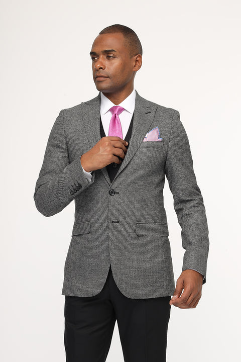 Slim Fit Suit Gray