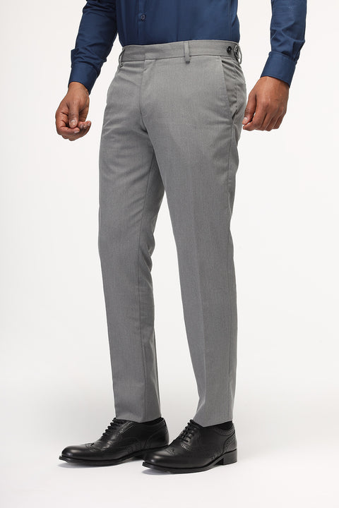 Slim Fit Classic Pants Gray