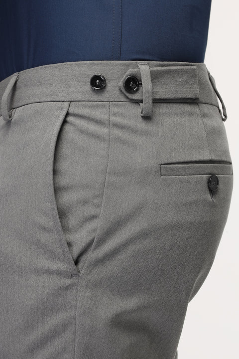 Slim Fit Classic Pants Gray