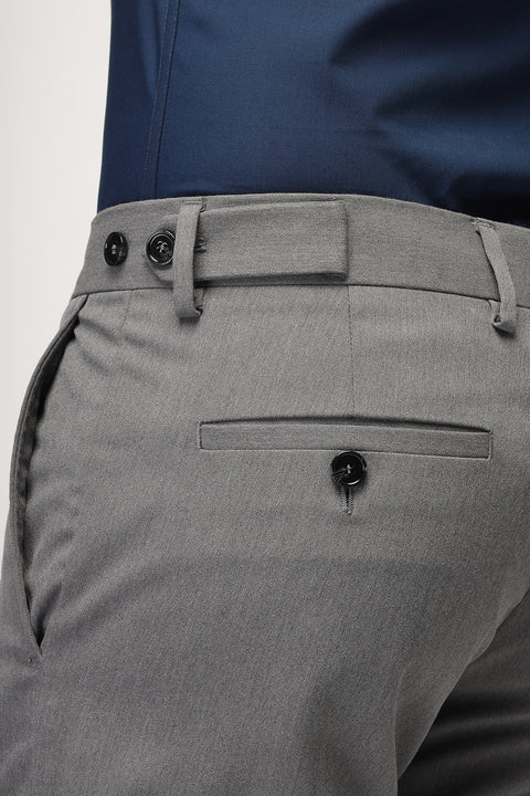 Slim Fit Classic Pants Gray