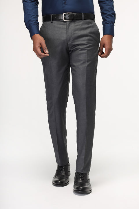 Slim Fit Classic Pants Gray