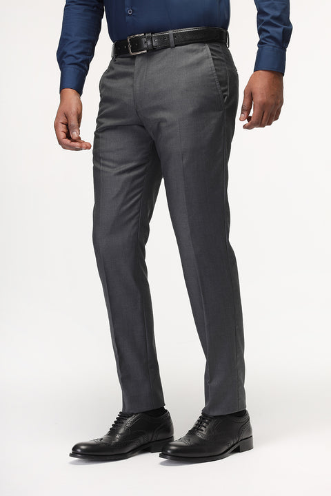Slim Fit Classic Pants Gray