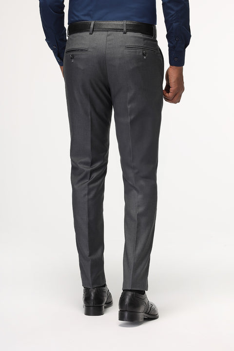 Slim Fit Classic Pants Gray