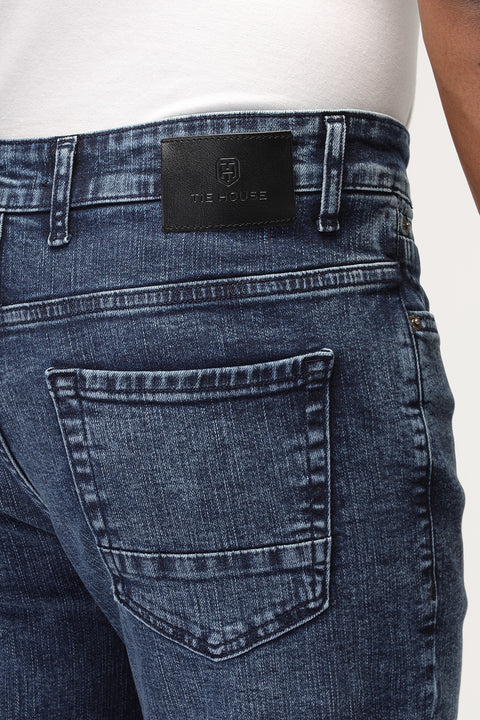 Slim Fit Trousers Jeans Blue