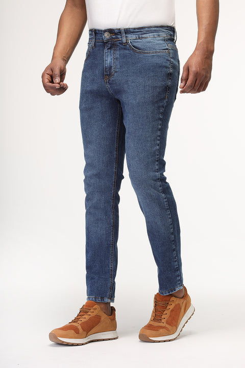 Slim Fit Trousers Jeans Blue