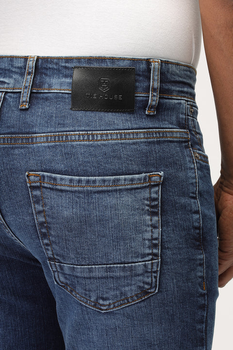 Slim Fit Trousers Jeans Blue