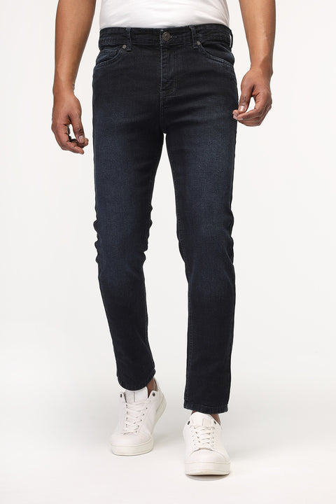 Slim Fit Trousers Dark Blue
