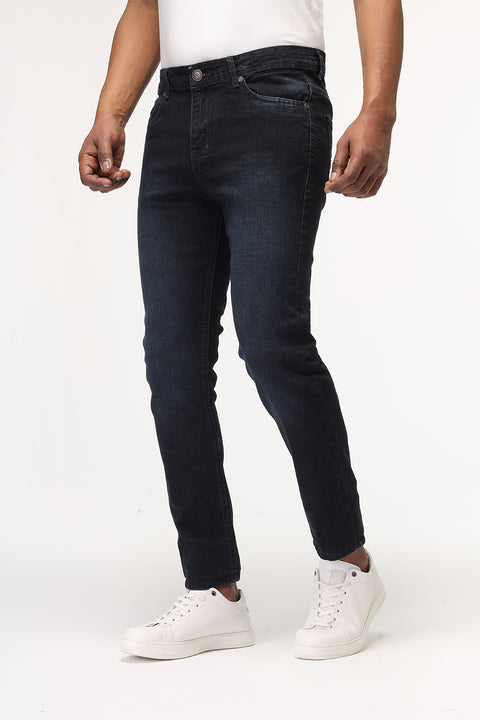 Slim Fit Trousers Dark Blue
