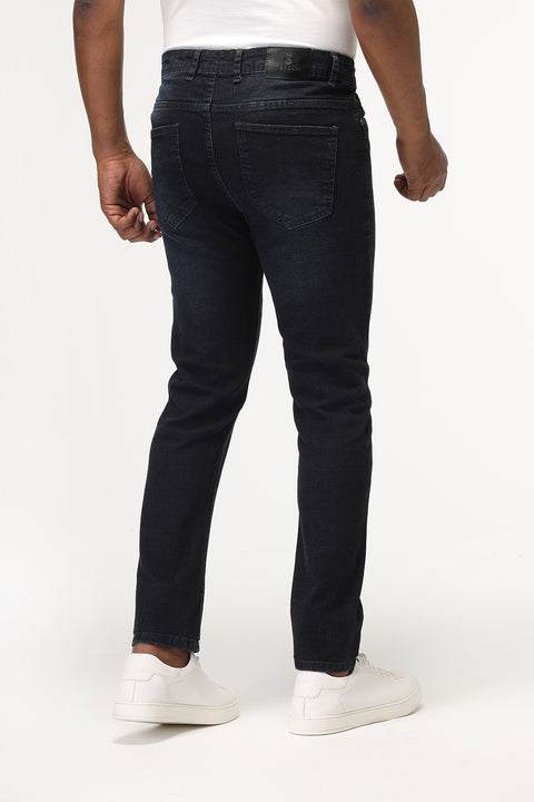 Slim Fit Trousers Dark Blue