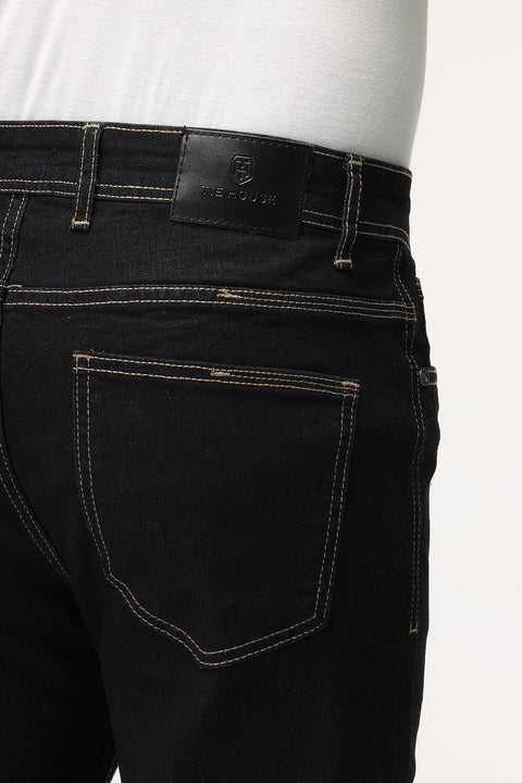 Slim Fit Trousers Dark Blue