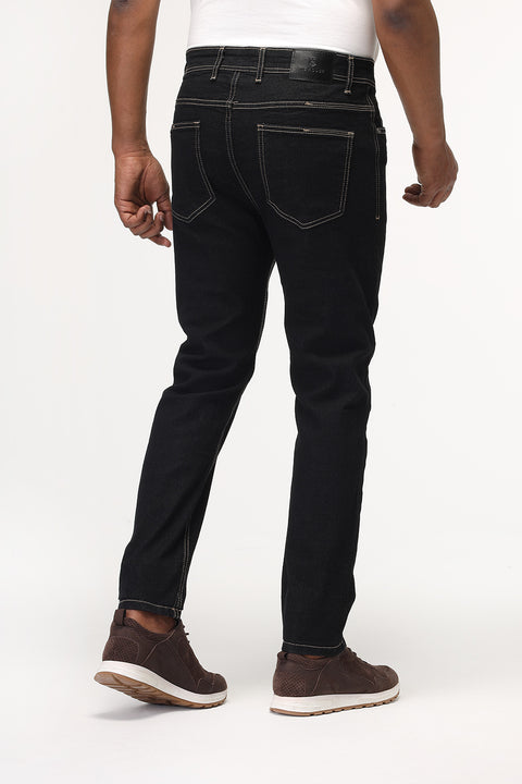 Slim Fit Trousers Dark Blue
