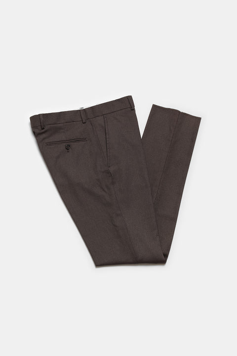 Slim Fit Classic Pants Brown
