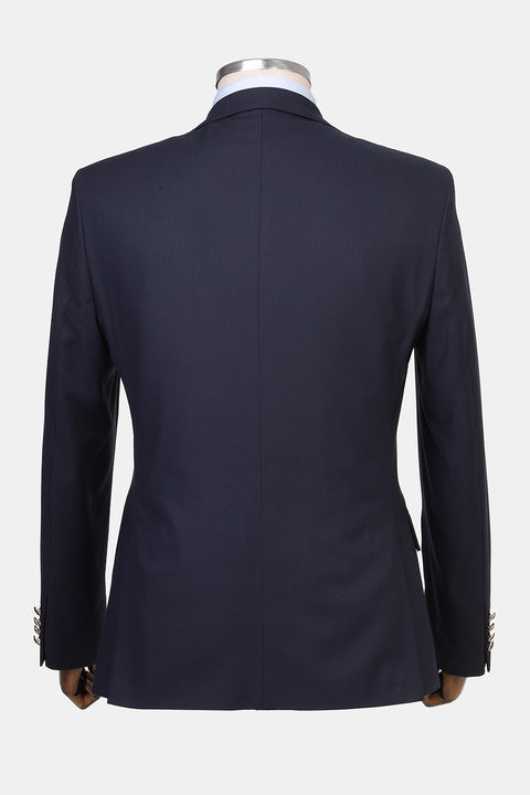 Regular Fit Blazer Dark Blue
