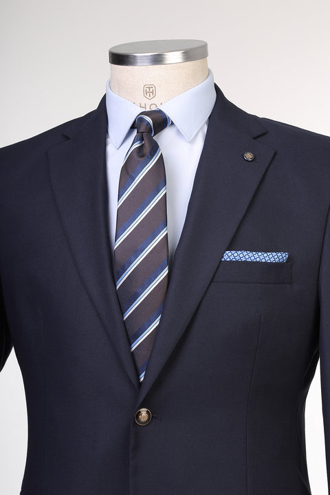 Regular Fit Blazer Dark Blue
