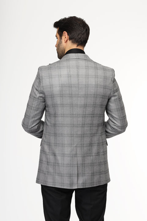 Slim Fit Blazer Gray