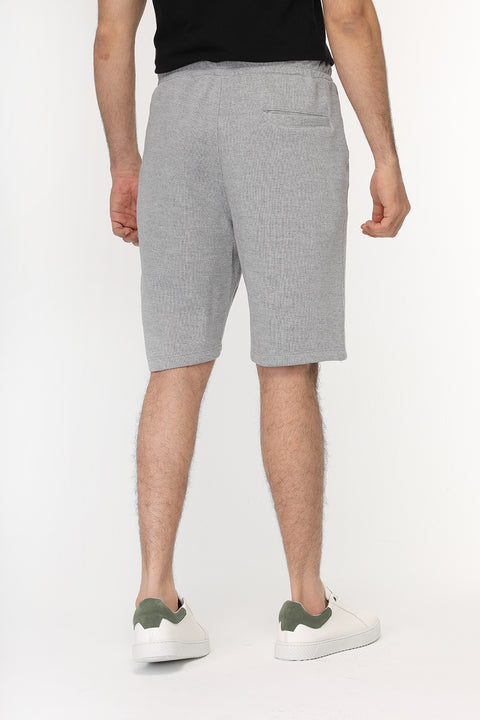 Regular Fit Melton Short Gray