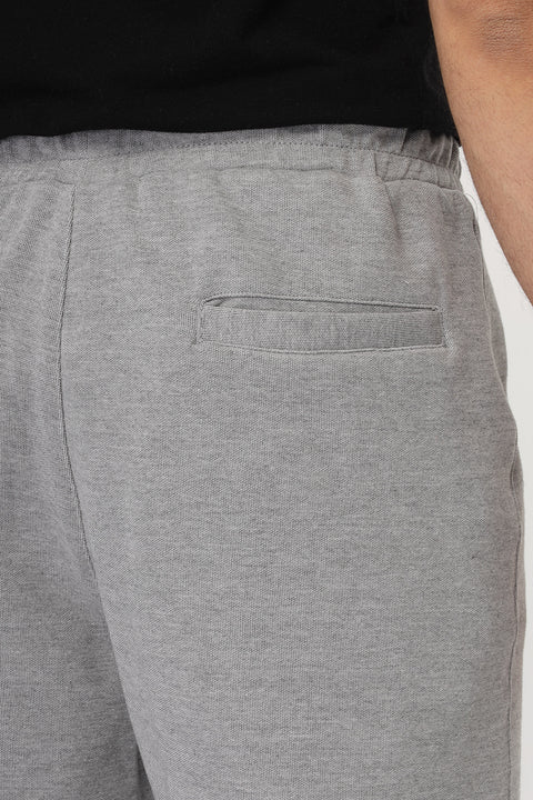 Regular Fit Melton Short Gray