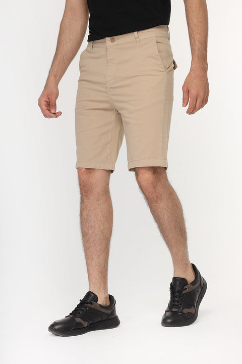 Slim Fit Chino Short Beige