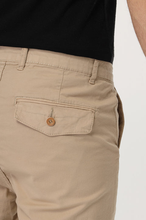 Slim Fit Chino Short Beige