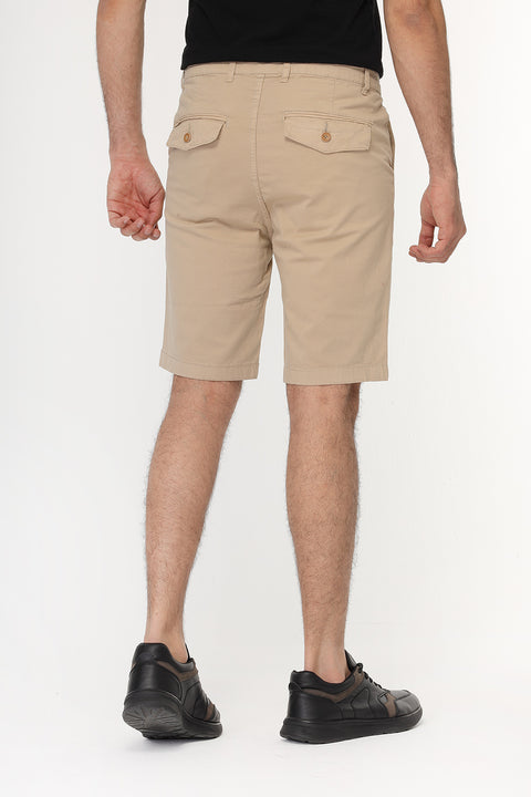Slim Fit Chino Short Beige