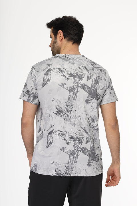 Regular Fit Sports T-Shirt Gray