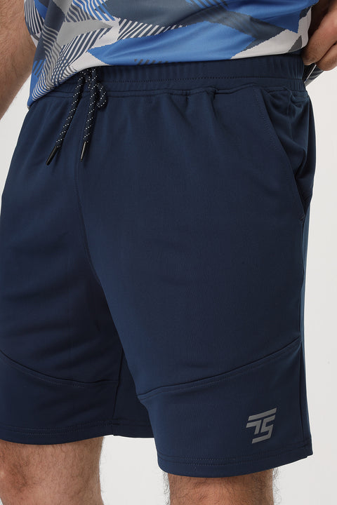 Slim Fit Sports Short Dark Blue