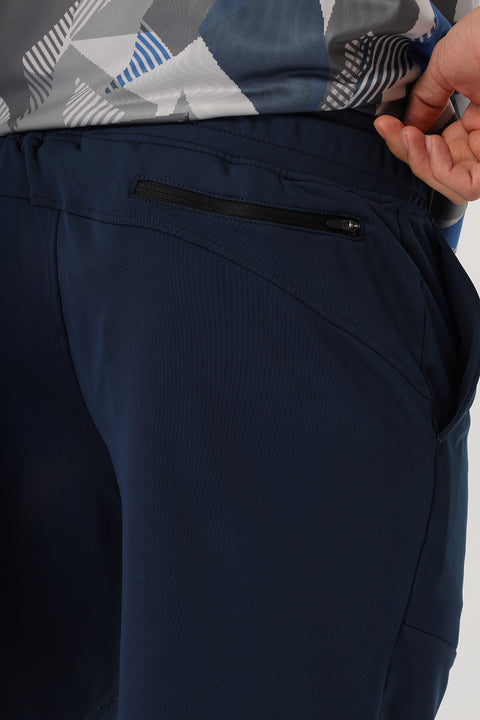 Slim Fit Sports Short Dark Blue