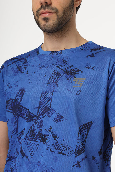 Regular Fit Sports T-Shirt Blue