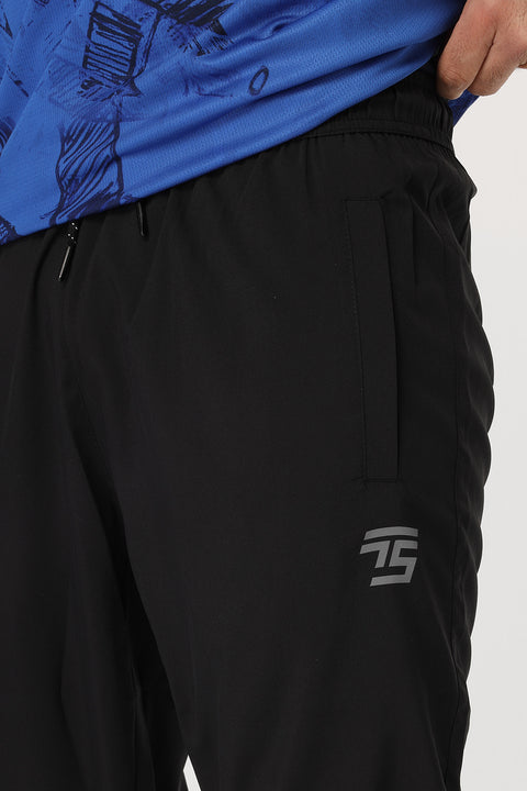 Regular Fit Sports Pants Black
